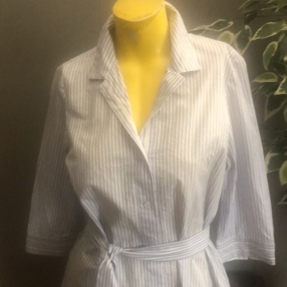LAFAYETTE 148 HANDKERCHIEF HEM SHIRT DRESS SIZE M - Picture 6 of 8